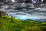 Quiraing on Isle of Skye, Scotland